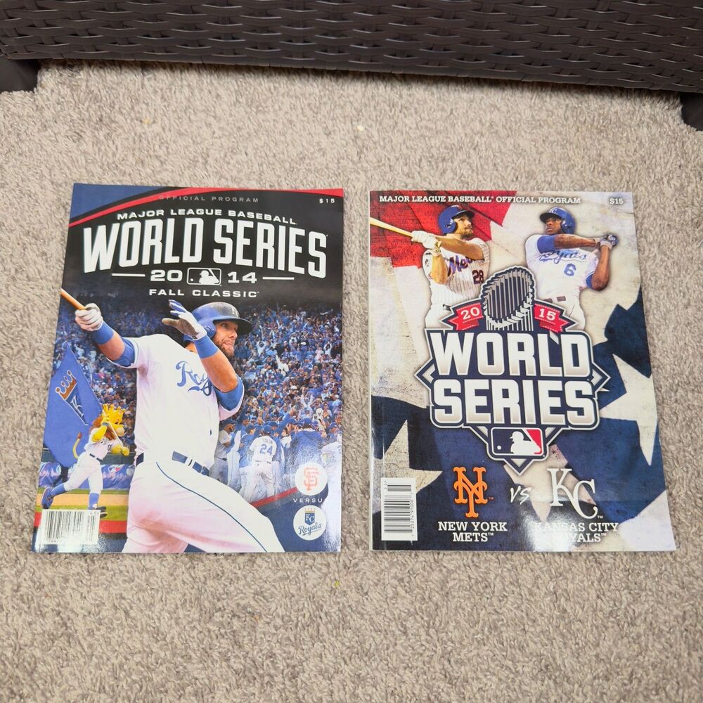 2014 2015 World Series MLB Official Program New York Mets vs Kansas City Royals